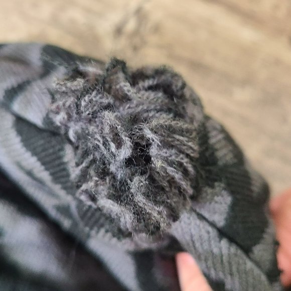 Nike Youth Air Jordan Jumpman Black Gray Camo Pom Beanie Hat Cap OSFM Boys - Picture 5 of 8